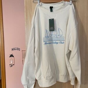 Cream Hoodie Size Small (2024, never worn)
